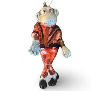 Glass Bling Glitter Dancing Michael Jackson’s Thriller Theme Monkey Ornaent